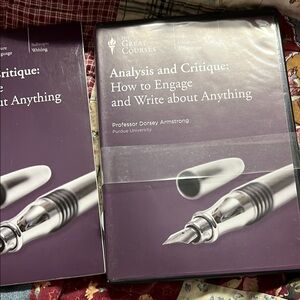 The Great Courses Analysis and Critique Guidebook and DVD set